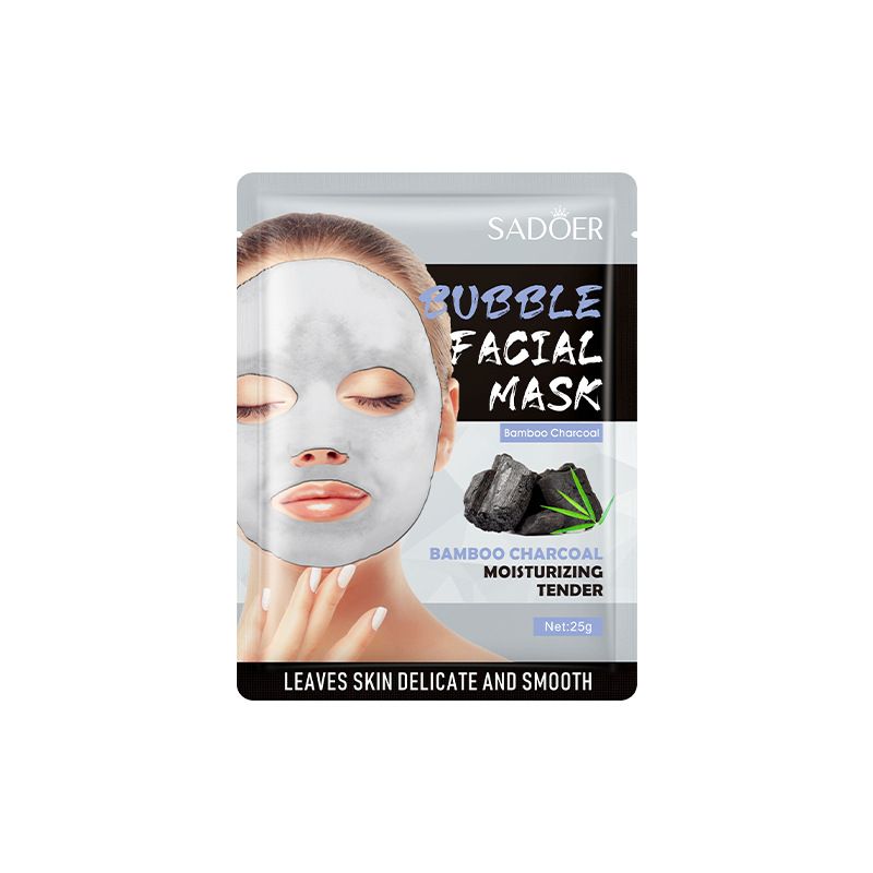 3PCS Bamboo Charcoal Bubble Facial Mask – Deep Cleansing, Pore Purifying, and Hydrating Moisturizer