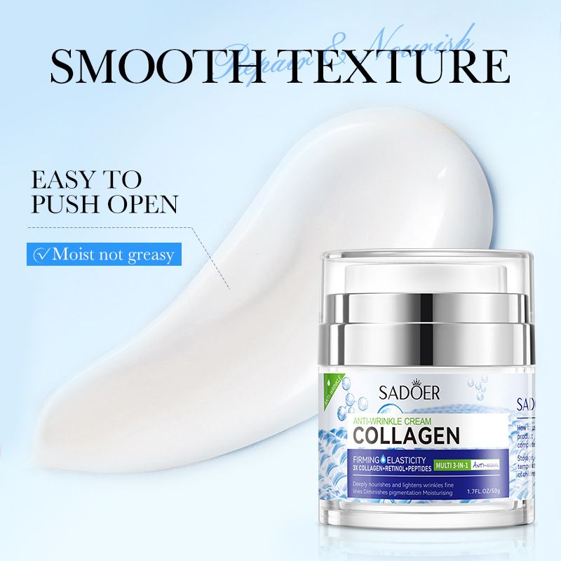 Collagen Moisturizing Anti-Wrinkle Cream – Hydrating, Skin-Softening, and Firming Face Cream