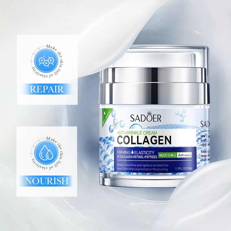 Collagen Moisturizing Anti-Wrinkle Cream – Hydrating, Skin-Softening, and Firming Face Cream