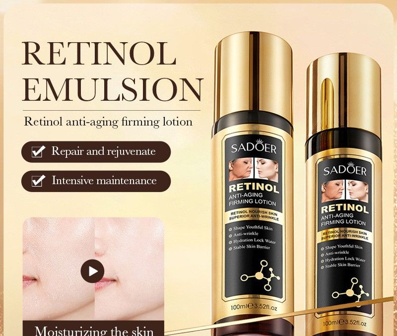 Retinol Anti-Aging Firming Lotion – Moisturizing and Skin-Softening Hydrating Emulsion