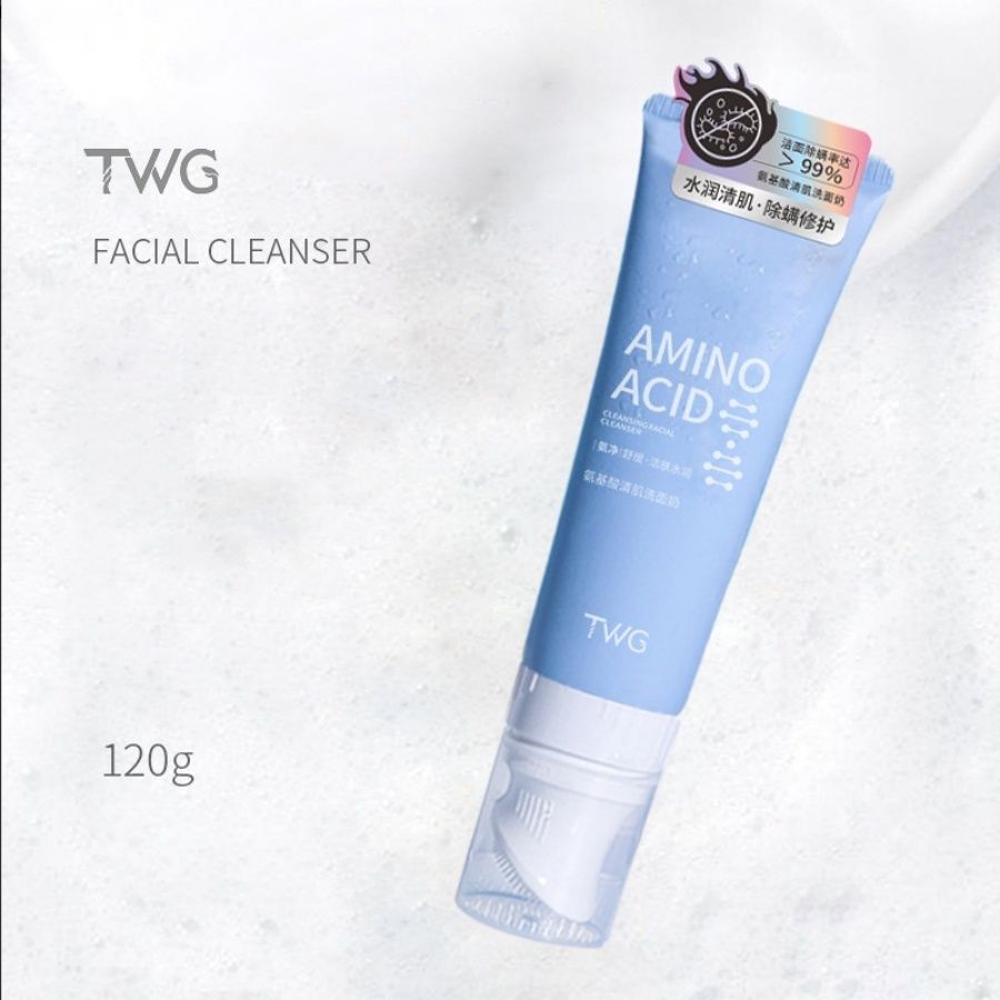 Amino Acid Facial Cleanser with Massage Brush Head Cleanser  Moisturizing Face Wash 120g