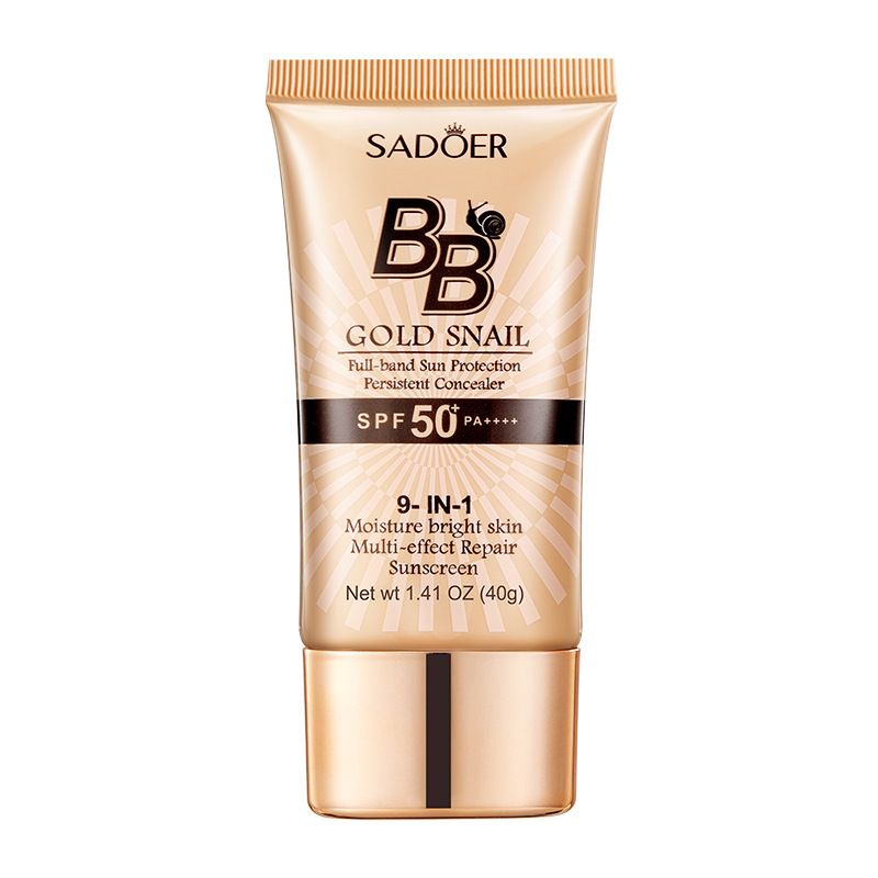 Golden Snail Sunscreen BB Cream – Foundation, Color Correcting, Concealing, Hydrating, and Moisturizing Primer