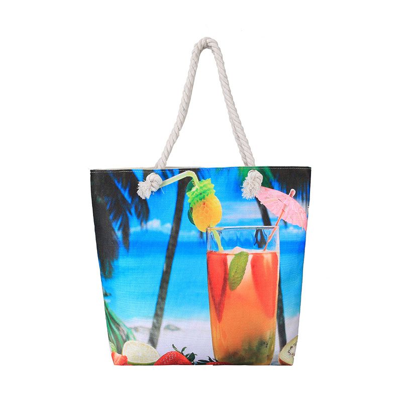 New Beach Bag – New Linen Shoulder Bag for the Beach, Simple and Stylish Canvas Bag