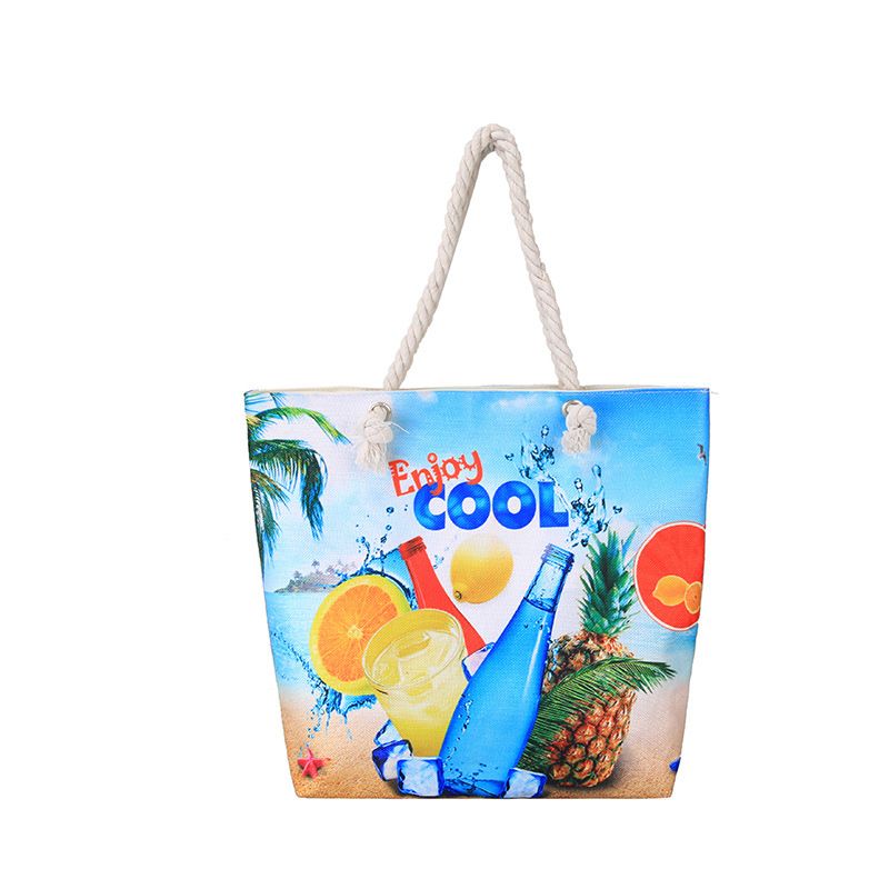 New Beach Bag – New Linen Shoulder Bag for the Beach, Simple and Stylish Canvas Bag