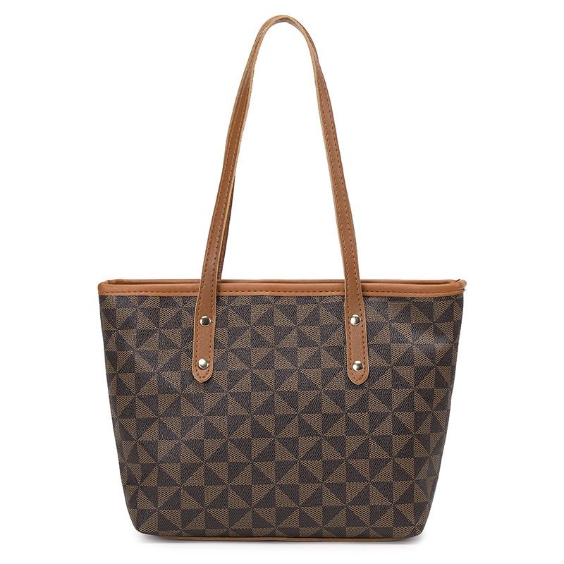Large-Capacity Women's Bag  – Lady Handbag, Vintage Tote Bag with Print