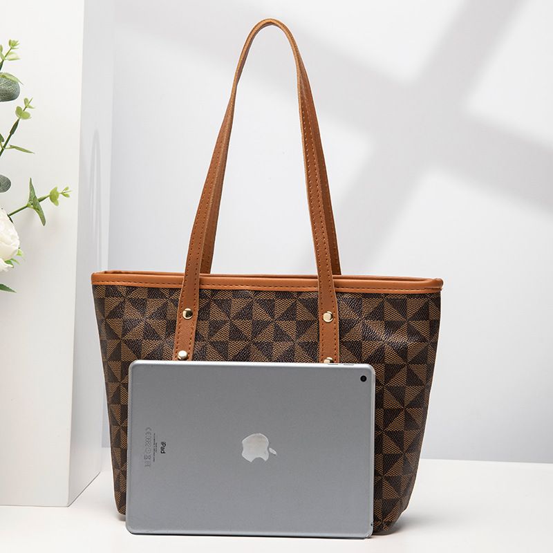 Large-Capacity Women's Bag  – Lady Handbag, Vintage Tote Bag with Print