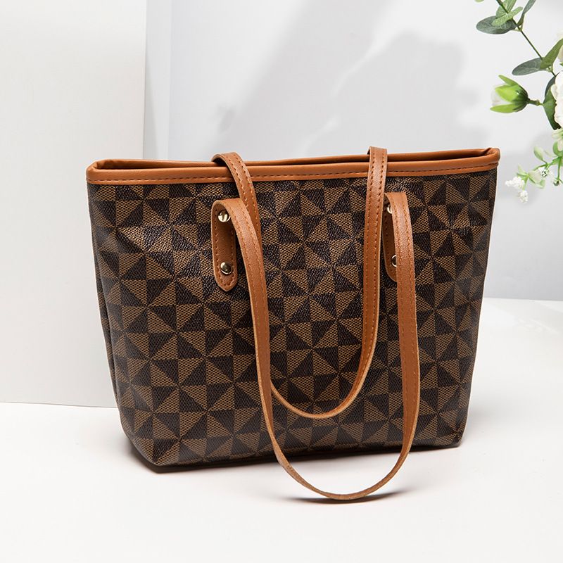 Large-Capacity Women's Bag  – Lady Handbag, Vintage Tote Bag with Print