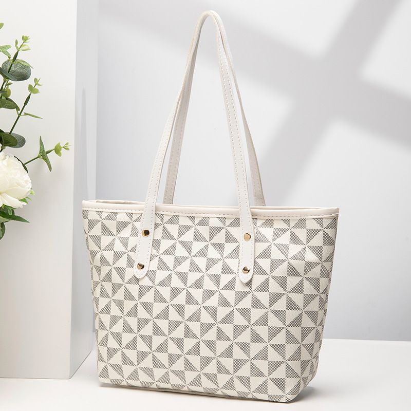 Large-Capacity Women's Bag  – Lady Handbag, Vintage Tote Bag with Print