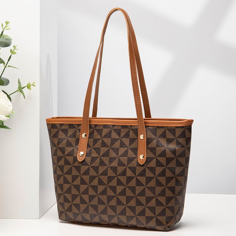 Large-Capacity Women's Bag  – Lady Handbag, Vintage Tote Bag with Print