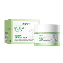 SADOER 3 in 1 Set, Acne Repair Serum + Cream + Cleanser with 3% Salicylic Acid Collagen Peptide and Niacinamide, Centella Asiatica and Niacinamide, Can add Vitamin C,Remove Acne, Moisturize