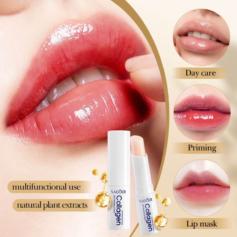 SADOER Collagen Lip Balm Moisturizing, anti-cracking, hydrating, Repairing and Nourishing Lip care product