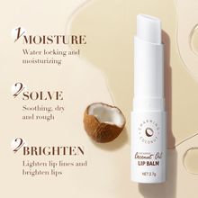 SADOER Coconut Brightening Lip Balm Moisturizing Anti Cracking Hydrating Repair Nourishing Lipstick Lips Skin Care Products
