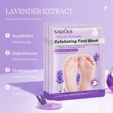 Exfoliating Foot Mask Pedicure Socks Exfoliation for Feet Mask Remove Dead Skin Heels Foot Peeling Mask for Legs with lavender extract Beauty and skin