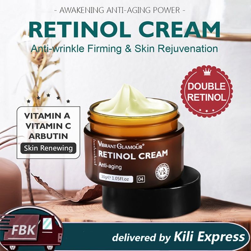 VIBRANT GLAMOUR Retinol Face Cream Firming Lifting Anti-Wrinkle Brightening Moisturizing Skin Care Retinol Face Cream