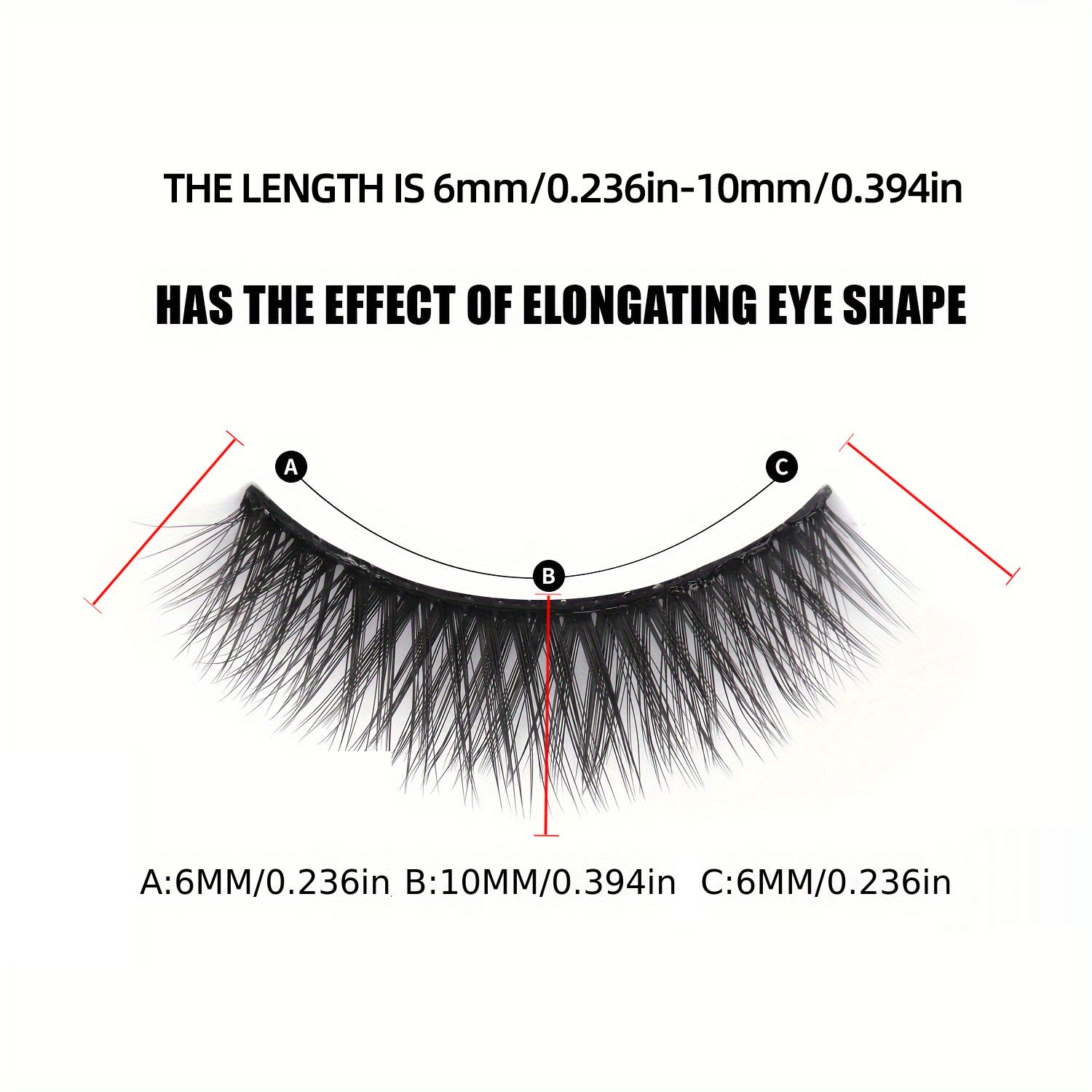 3 Pairs Magnetic Eyelashes set Magnet Liquid Eyeliner&amp; Magnetic Lashes &amp; Tweezer Set Makeup False Eyelashes Makeup Kit