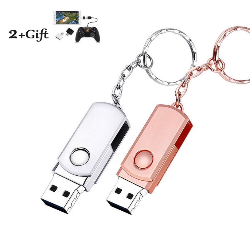 [+2 Free OTG Adapters]All Metal 32G 64G 128G 256G USB Flash Drives lash disk pendrive flashdrive flashdisk flash drive flashdrives flashdisks flash disks pen drive pendrive Memory USB Disk 128GB 256GB