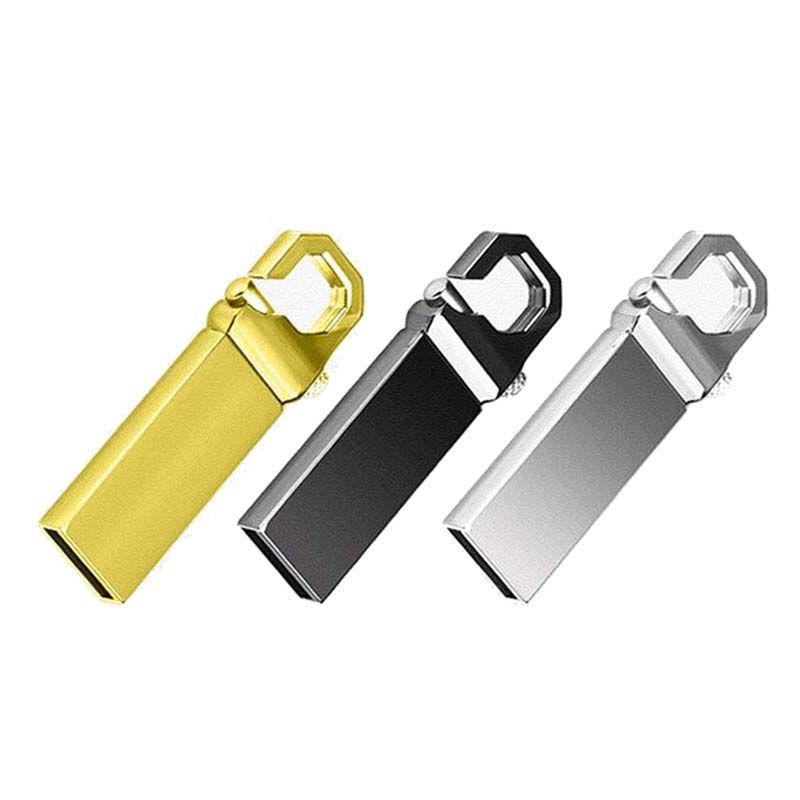 [+2 Free OTG Adapters]Metal rotating flash disk 32G 64G 128G business gifts creative flash disk flashdisk USB Flash Drives USB Flash Drive U disc pendrive pen drive Data Storage Memory USB Disk