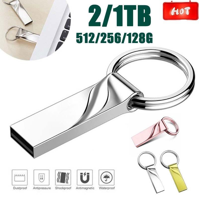 [+2 Free OTG Adapters] Metal USB Flash Drives 128GB 64GB 32GB Flash Disks Memory USB Disk Data Storage flash disk flashdisk Flash drive flashdrive pendrive flashdisks flashdrives