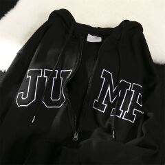 Coat Men's Women's American Style Retro Letter Hooded Sweater y2k Hoodie sweatshirts clothes
