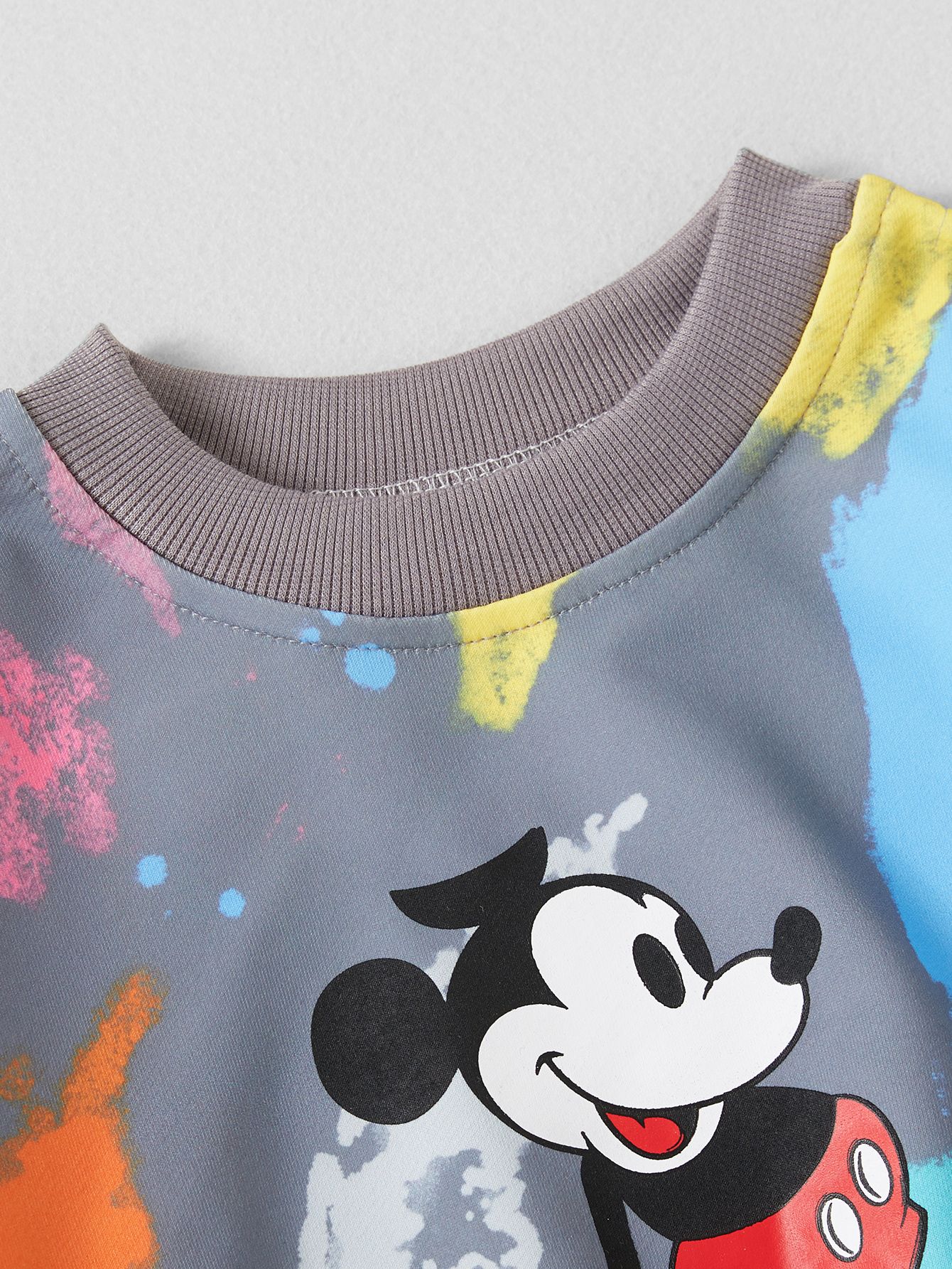 Fall Boys Mickey Mouse Set Baby Toddler Fashion Long Sleeve Boys Girls Cute Casual Sets Kids Clothes For Babies Aged 1-4 Years Old