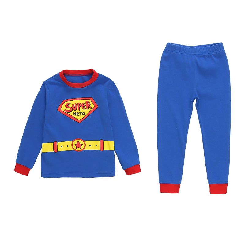 Super Hero Spider Man Cartoon 3 10 Years Old Children's Clothes Long Short Sleeve Suit Pajamas New Year Christmas Birthdays Gift