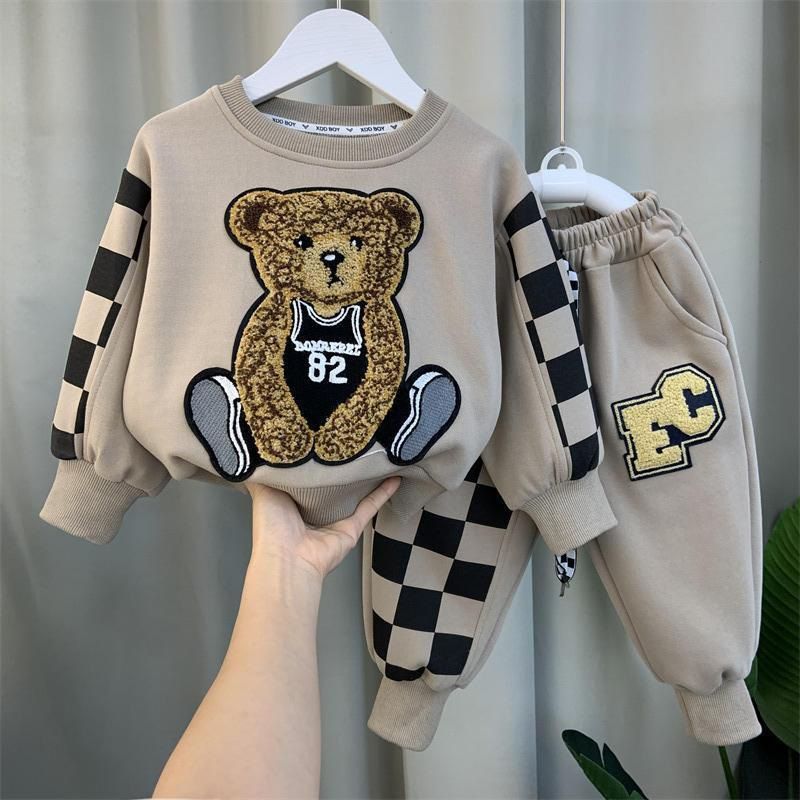 Children Baby Fashion Hoodies 4-10 Years Boys Girls Clothing Sets Kids Long Sleeve Sweatshirt Pants Casual Outfit