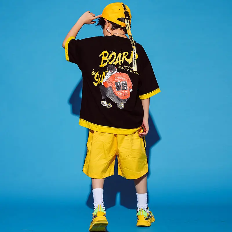 Kids Clothes 5 10 Years Old Boy Streetwear Track Suits Tops Pants 2PCS Short Sleeved Mesh Casual Hip Hop Summer Suit for Boy Children's Clothing Set