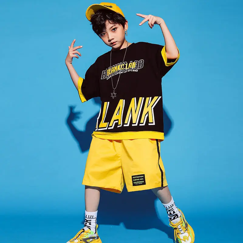 Kids Clothes 5 10 Years Old Boy Streetwear Track Suits Tops Pants 2PCS Short Sleeved Mesh Casual Hip Hop Summer Suit for Boy Children's Clothing Set