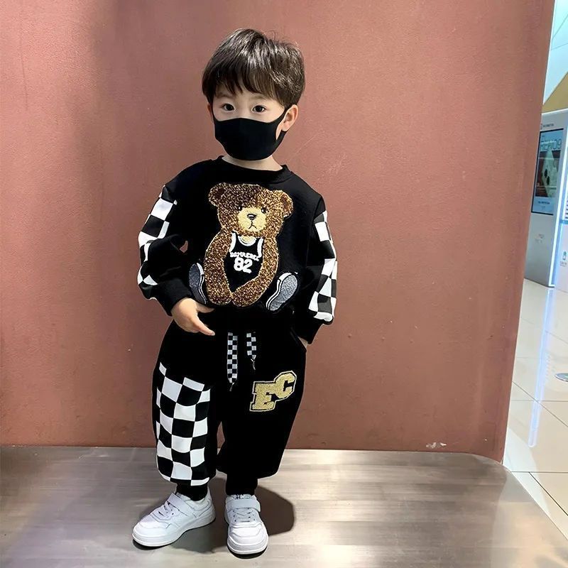 Children Baby Fashion Hoodies 4-10 Years Boys Girls Clothing Sets Kids Long Sleeve Sweatshirt Pants Casual Outfit