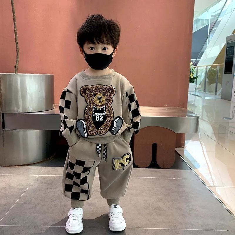 Children Baby Fashion Hoodies 4-10 Years Boys Girls Clothing Sets Kids Long Sleeve Sweatshirt Pants Casual Outfit