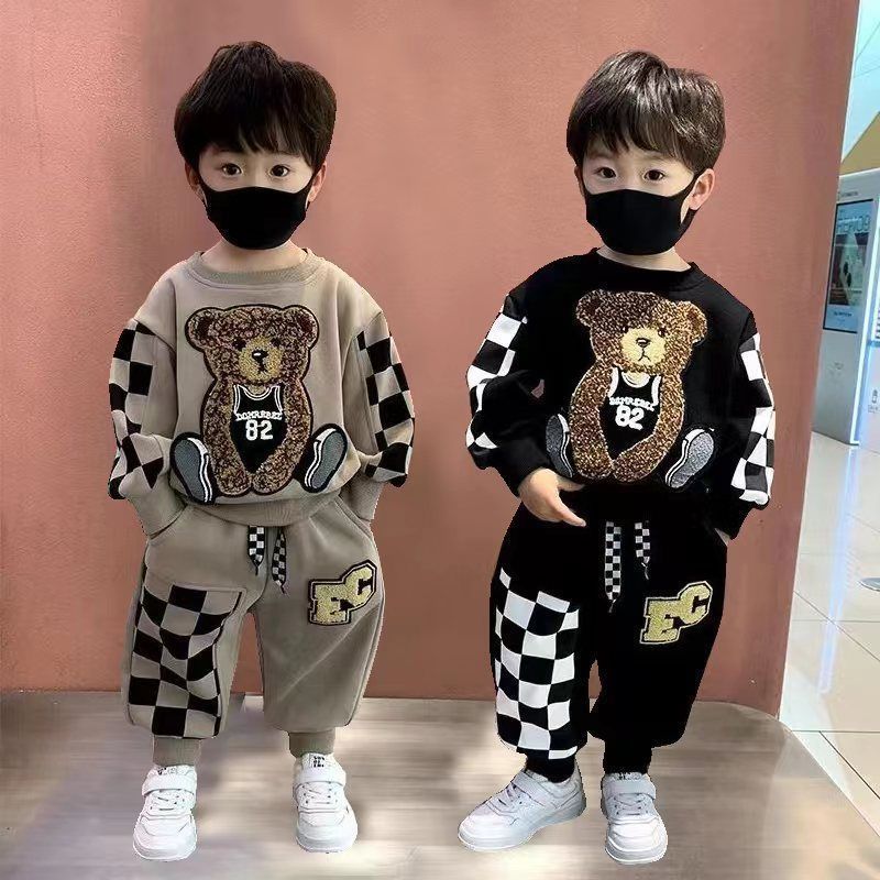 Children Baby Fashion Hoodies 4-10 Years Boys Girls Clothing Sets Kids Long Sleeve Sweatshirt Pants Casual Outfit