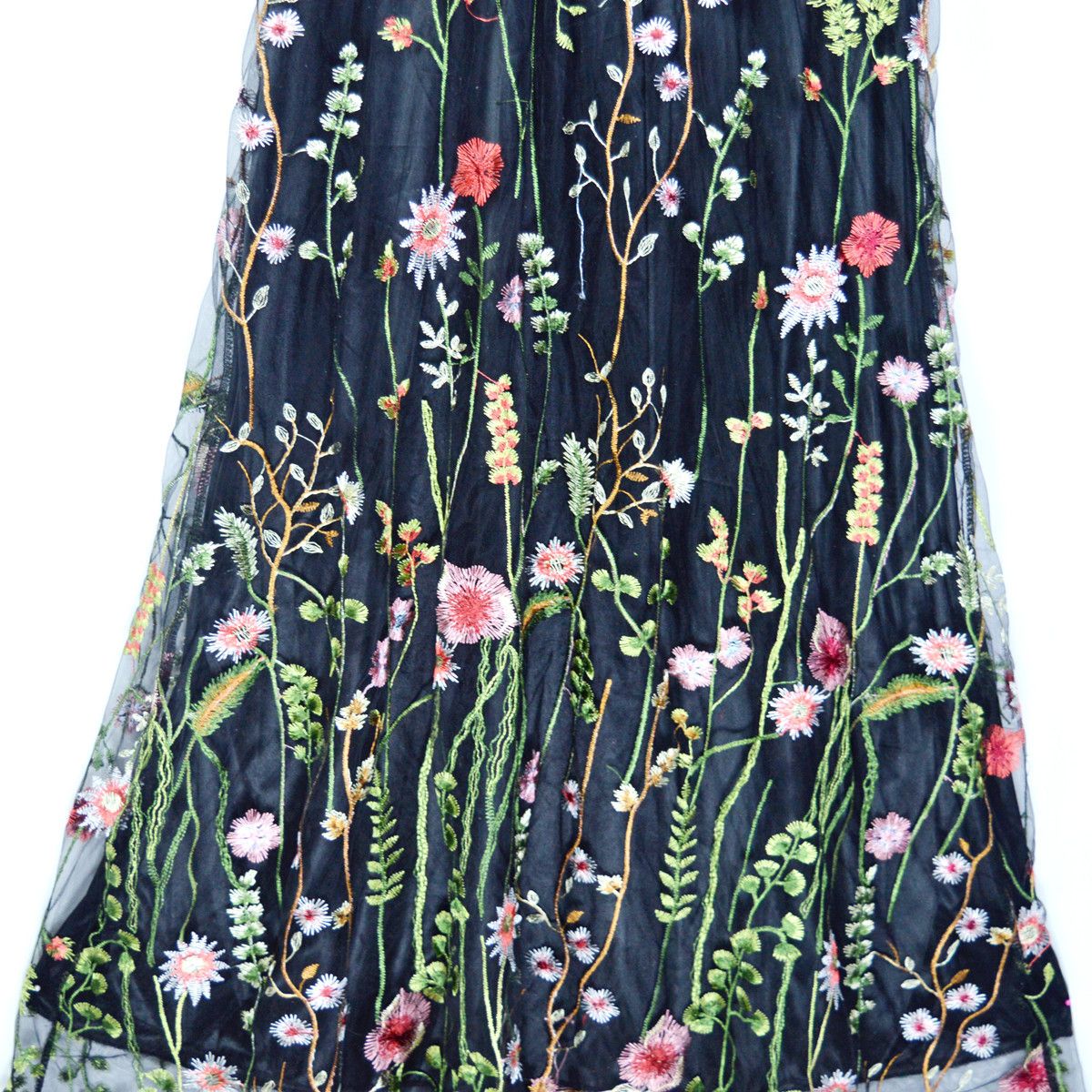 Backless Sexy Dress Deep-V Sleeveless Embroider Floral Print Slim Fit Big Swing Ball Dress  Party Maxi Long Dress