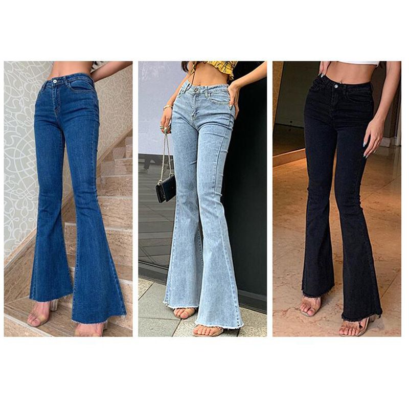 Flare Jeans Pants Women’s Vintage Denim y2k Jeans Women High Waist Fashion Stretch tall and thin Trousers streetwear retro Jeans