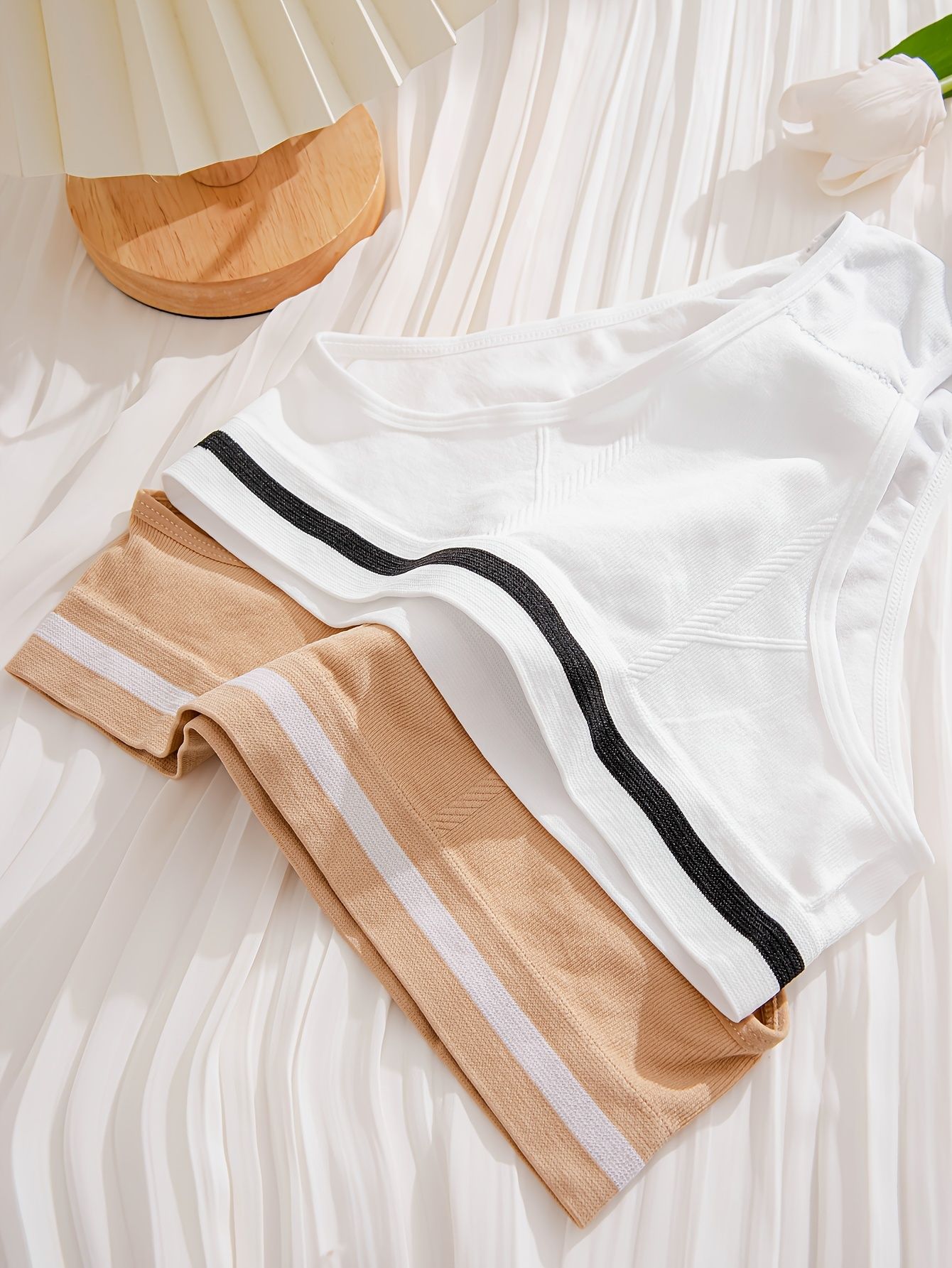 5pcs Women's High Waist Seamless Panties Cotton Crotch Abdomen Girls Sexy Breathable Seamless Ladies Briefs Underwear