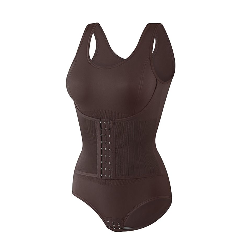 New Bodysuit Shapewear With Zipper Belt Women's Tummy Control Fajas Body Shaper Waist Trainer  Postpartum Slimming Cincher Corset Tops