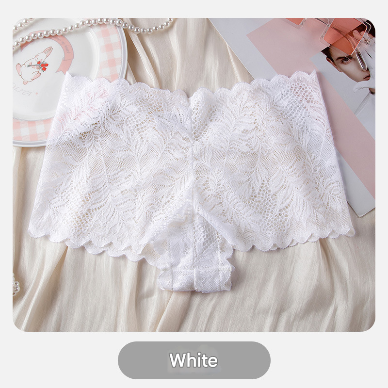 Women's Sexy Lace Panties | Comfortable Breathable Low-Waist Seamless Briefs | Plus-Size Lightweight Boyshorts