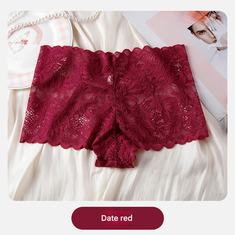 Women's Sexy Lace Panties | Comfortable Breathable Low-Waist Seamless Briefs | Plus-Size Lightweight Boyshorts