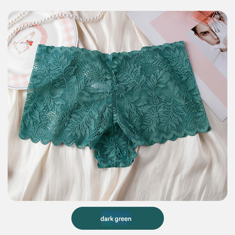 Women's Sexy Lace Panties | Comfortable Breathable Low-Waist Seamless Briefs | Plus-Size Lightweight Boyshorts
