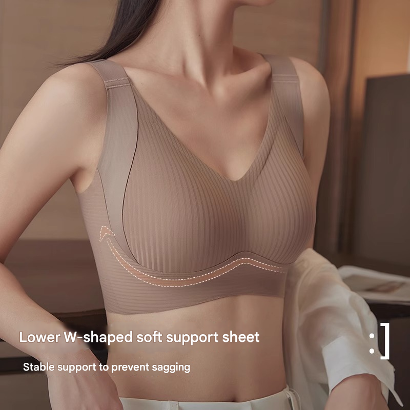 Best-Selling Full-Coverage Shaping Bra - Push-Up & Anti-Sagging, Plus Size Seamless Bra for Side Boob Control (Lightweight)