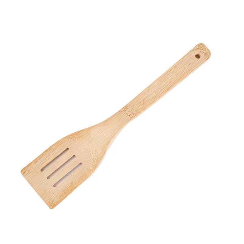 Set of 6PCS Bamboo Wooden Spoons for Cooking  Apartment Essentials Wood Spatula Spoon Nonstick Kitchen Utensil Set