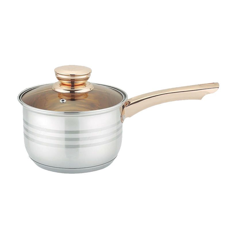 Edenberg Set of 12PCS High Quality NonStick Stainless Steel Cookware Sets Pots and Pans Cooking Pot Set  Sufuria Set Suitable for Induction Cooker (6PCS 16/16/18/20/24/24CM Pots+6PCS Lids)