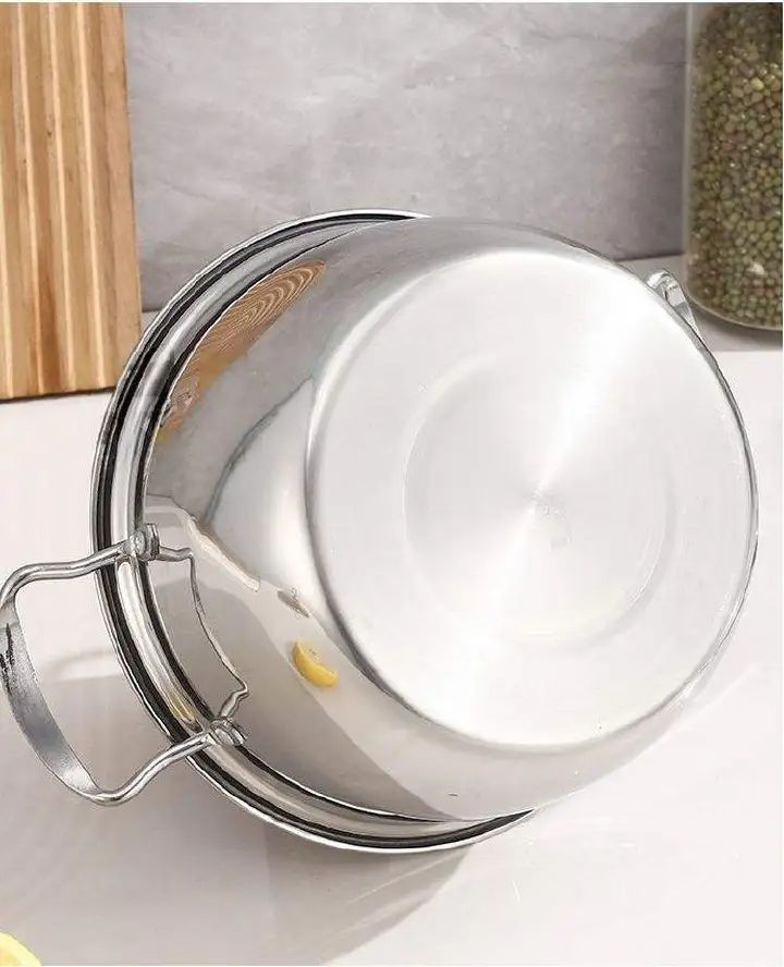 Set of 10PCS  Stainless Steel Cookware Set  Cooking Pot Set Sufuria Set  (5PCS 16/18/20/22/24CM Pots+5PCS Lids)