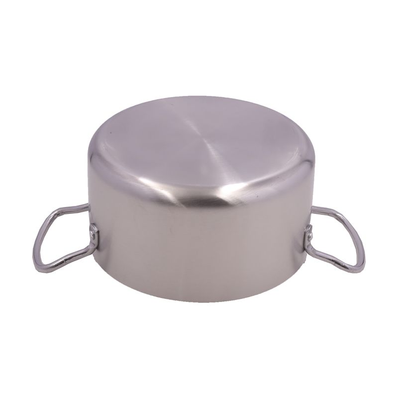 Set of 6PCS Non-stick Stainless Steel  Cookware Sets  Sufuria Set  Cooking Pot Set  Suitable for Various Stoves Such As Induction Cookers（3pcs 16CM+18CM+20CM Pots+3pcs Lids)