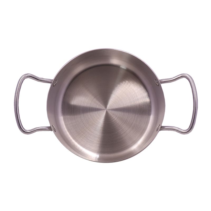 Set of 6PCS Non-stick Stainless Steel  Cookware Sets  Sufuria Set  Cooking Pot Set  Suitable for Various Stoves Such As Induction Cookers（3pcs 16CM+18CM+20CM Pots+3pcs Lids)