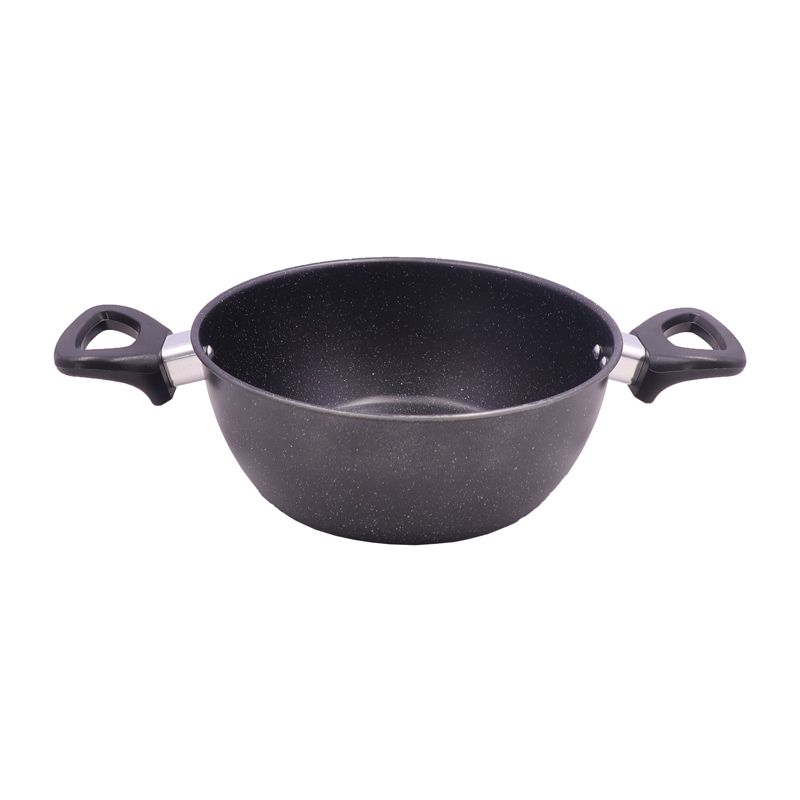 HotChef   Set of 6PCS Non-stick Iron Granite Coating  Cookware Set Sufuria Set Cooking Pot Set (3PCS 18/20/22CM Pots +3PCS Lids) TTG162