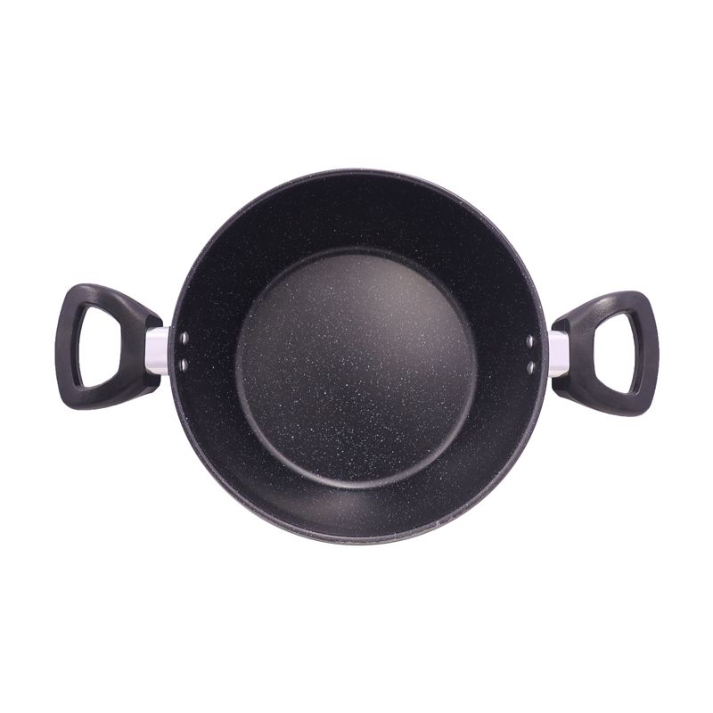 HotChef   Set of 6PCS Non-stick Iron Granite Coating  Cookware Set Sufuria Set Cooking Pot Set (3PCS 18/20/22CM Pots +3PCS Lids) TTG162