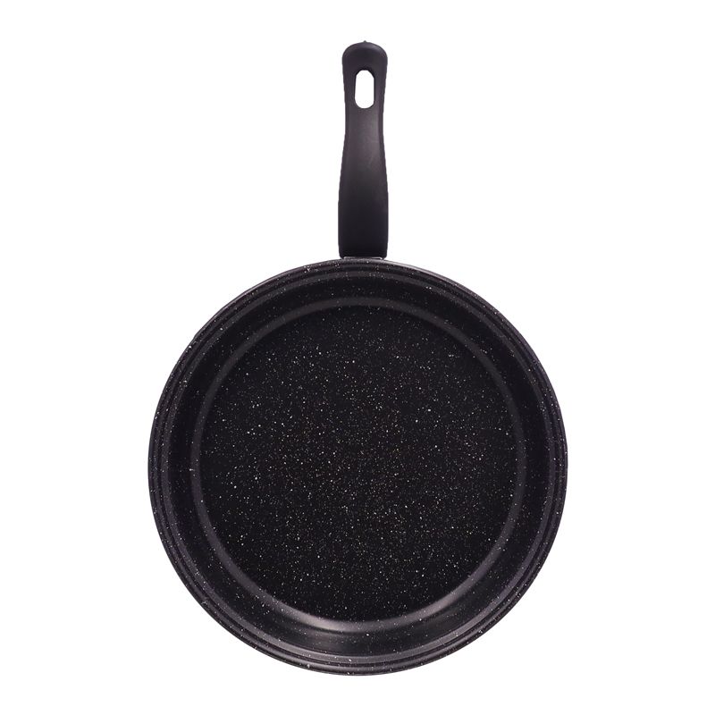 HotChef  Set of 7PCS  Non-stick  Iron Granite Coating Cookware Set Sufuria Set Cooking Pot Set (3PCS 16/18/24 Pots+3pcs Glass Lids+1pc 24cm Pan)