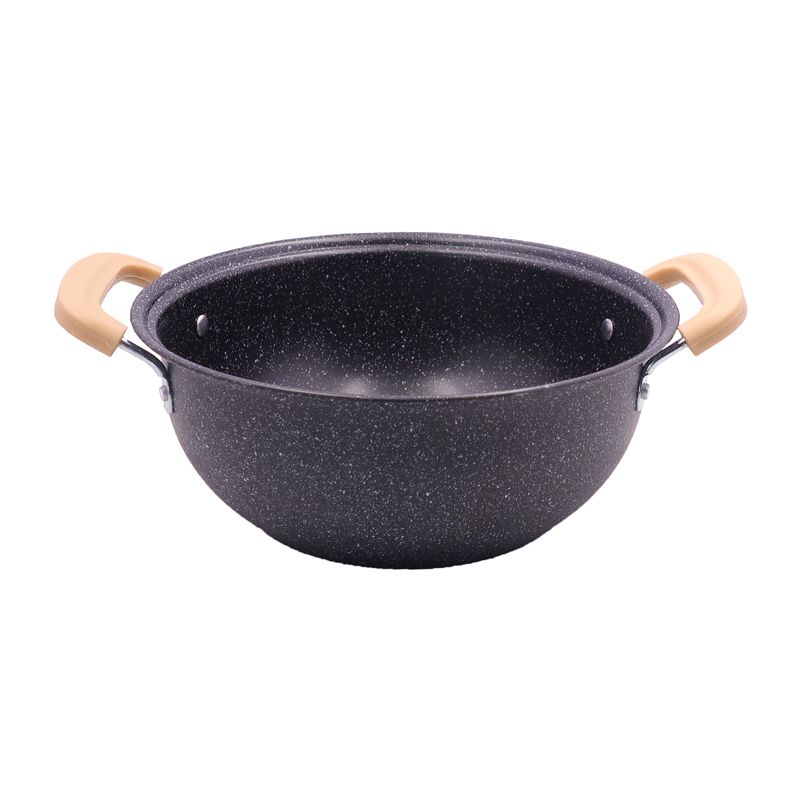 HotChef   Set of 10PCS  Non-stick Iron Marble Coating Cookware Set Sufuria Set Cooking Pot Set  (5PCS 18/20/22/24/26CM Pots+5PCS Lids)