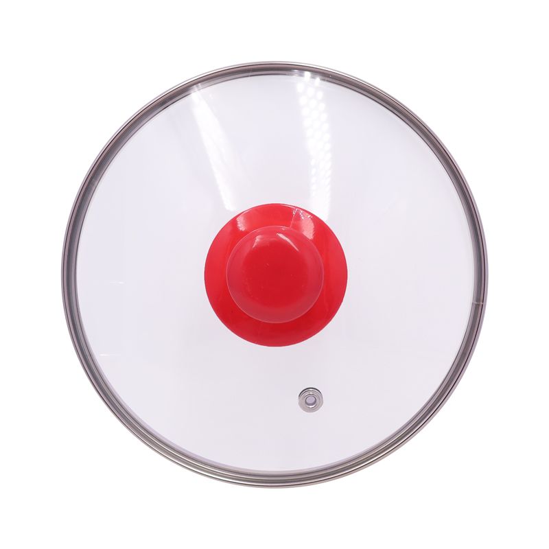 HotChef  Set of 10PCS Non-stick Iron Marble Coating Cookware Set Sufuria Set Cooking Pot Set  Suitable for Induction Cookers (5PCS 18/20/22/24/26CM Pots+5PCS Glass Lids)