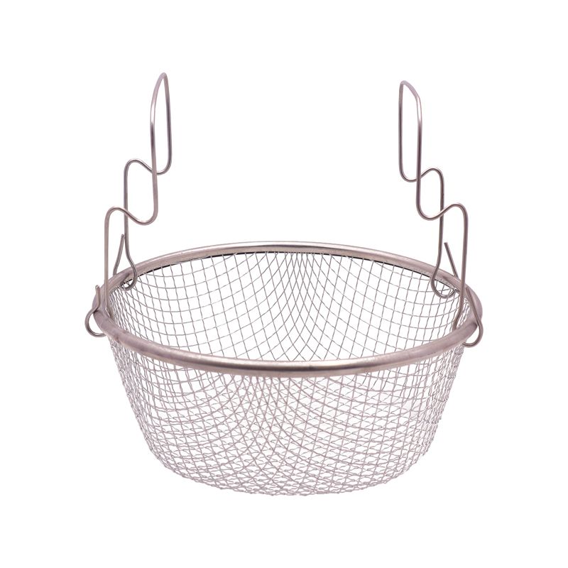 HotChef 1Set 22cm /24cm Non-stick  Marble Cast Iron Multipurpose Pot  Deep Fryer With Convenient Fry Basket